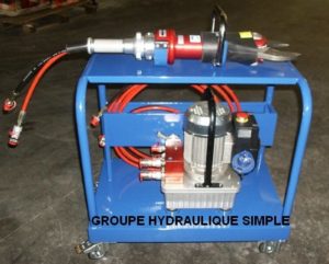 GROUPE pour CISAILLE-HYDRAULIQUE-DECOUPEUSE-PORTATIVE